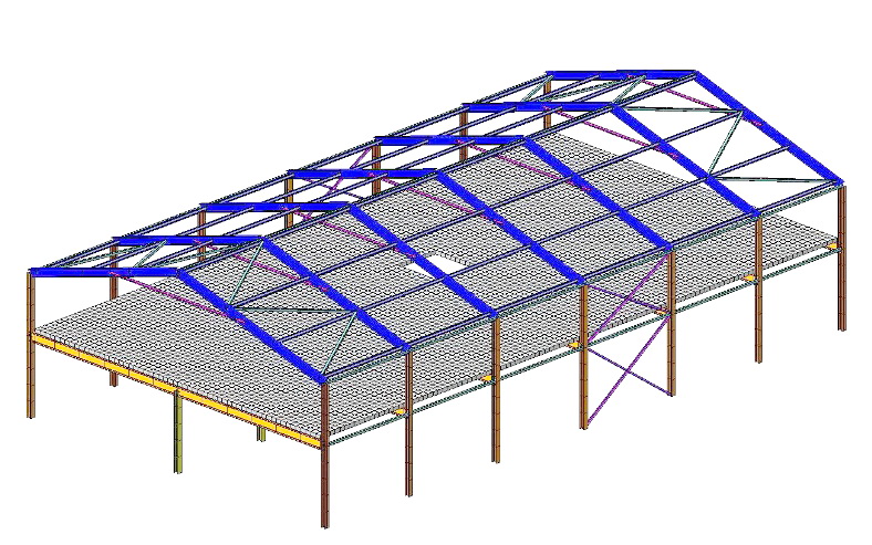 Модель складского строения